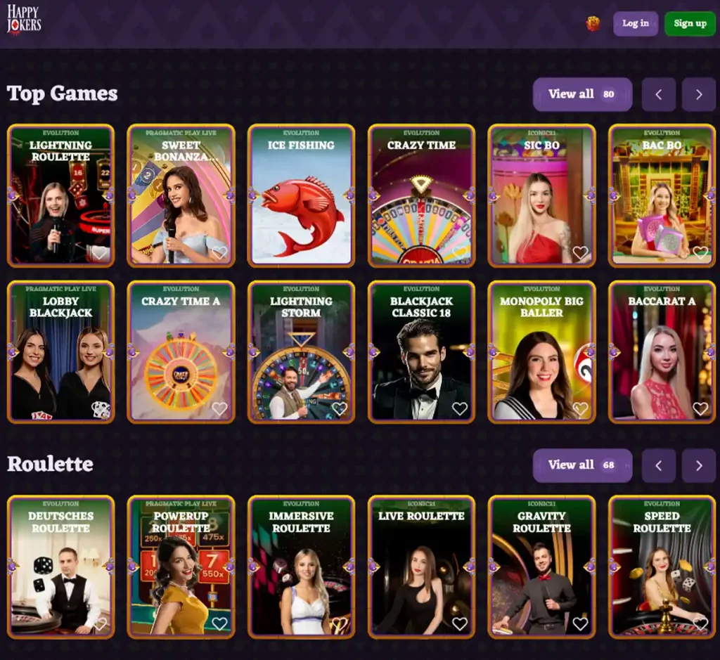 HappyJokers Casino desktop live casino screenshot displaying real-dealer tables including roulette, blackjack and baccarat with lobby navigation and betting interface - tested HappyJokers Casino desktop live casino screenshot displaying real-dealer tables including roulette, blackjack and baccarat with lobby navigation and betting interface - tested