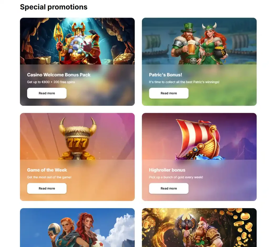 HitnSpin Casino desktop promotions screenshot showing promotional banners, bonus offers and claim instructions with categories and filter options - tested