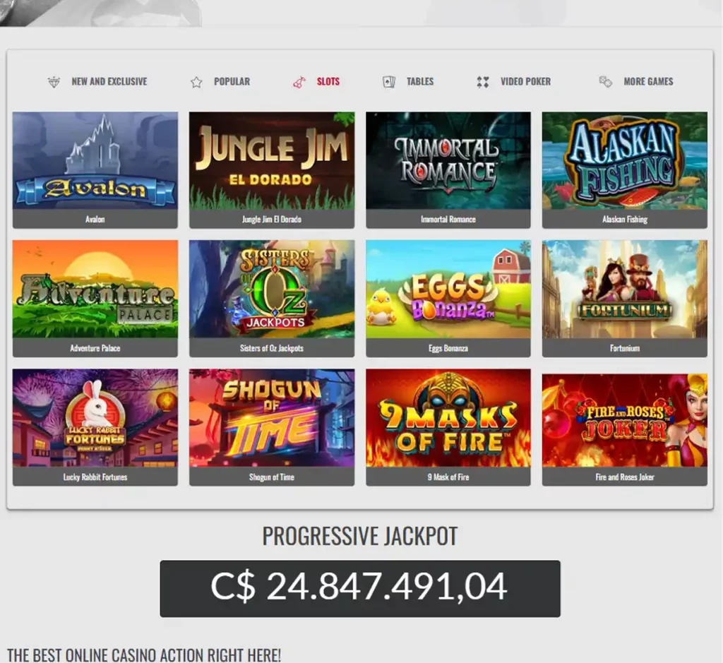 Platinum Play Casino desktop slots variety screenshot showing multiple slot categories, featured games and provider filters - tested