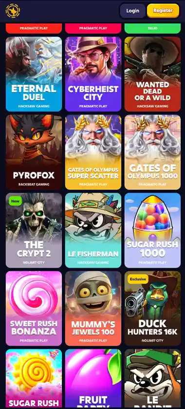 Roobet Casino mobile popular games collection screenshot displaying top-rated titles, categories and quick-access lists - tested Roobet Casino mobile popular games collection screenshot displaying top-rated titles, categories and quick-access lists - tested
