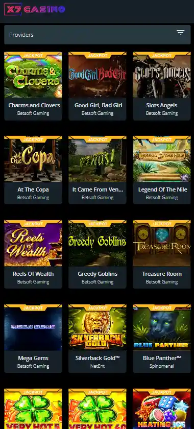 X7Casino mobile jackpots screenshot displaying progressive jackpot titles, prize amounts and touch-optimized navigation - tested X7Casino mobile jackpots screenshot displaying progressive jackpot titles, prize amounts and touch-optimized navigation - tested