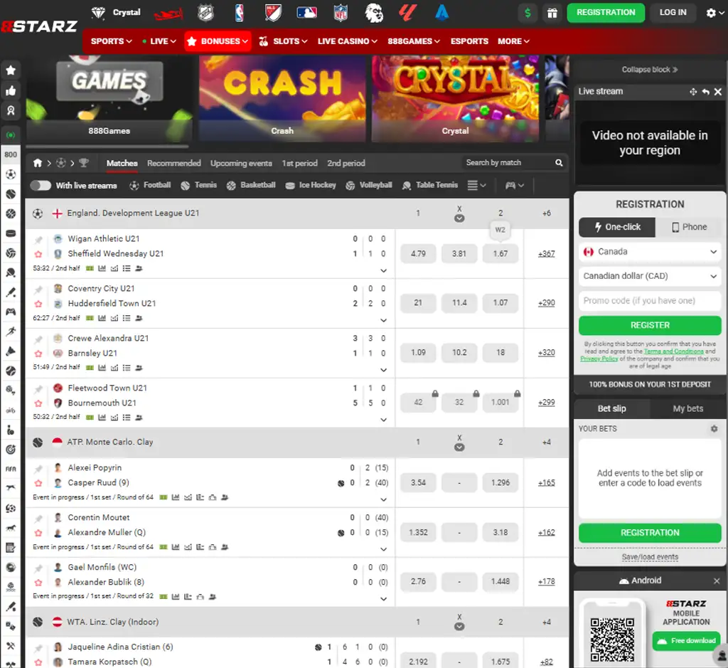 888starz casino desktop homepage screenshot displaying main lobby with featured games, promotions and navigation menu - tested