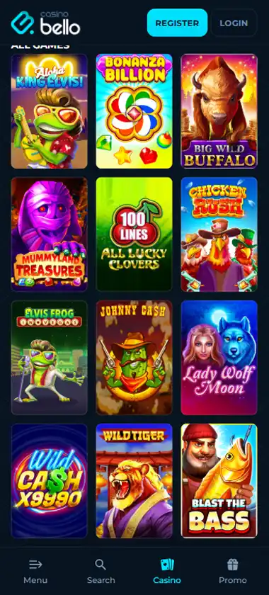 Casino Bello Casino Screenshot 4