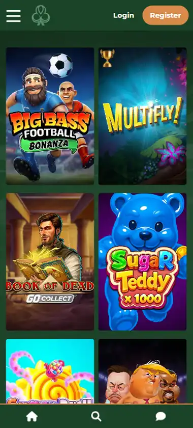 Dublin Bet Casino mobile slots interface screenshot showing slot game selection with popular titles and filtering options - Tested Dublin Bet Casino mobile slots interface screenshot showing slot game selection with popular titles and filtering options - Tested