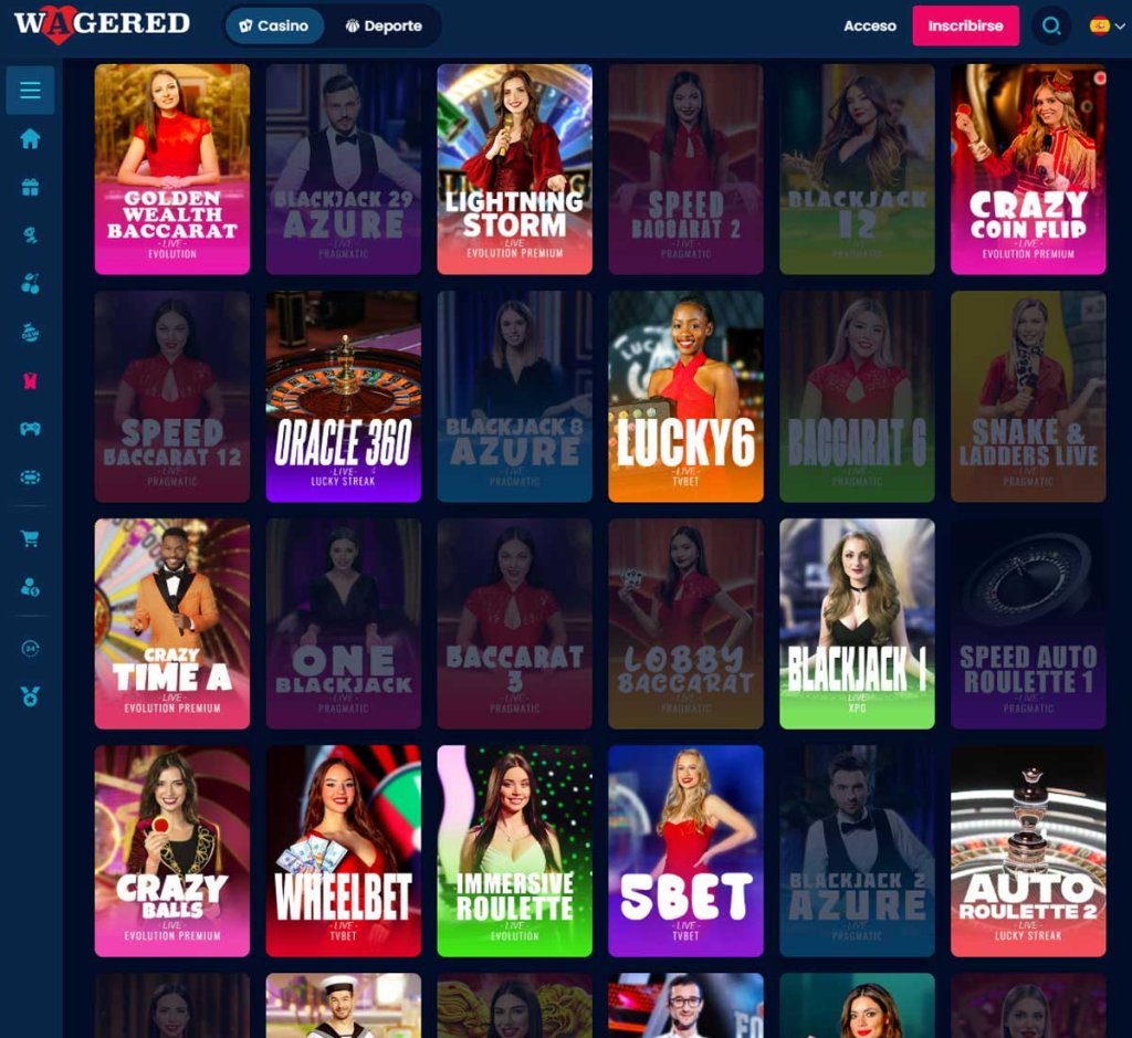 Wagered-casino-colección-de-juegos-de-casino-en-vivo-reseña