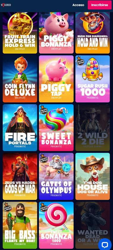 Wagered-casino-tragamonedas-móvil-reseña