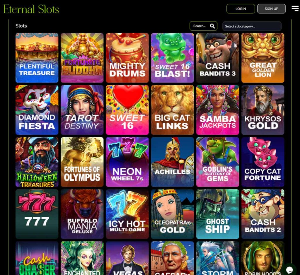 eternal-casino-variedad-de-tragamonedas-reseña