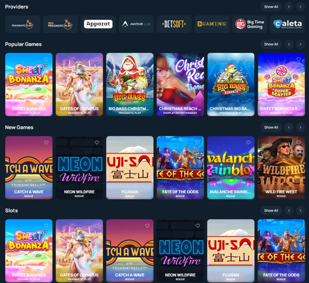 Captura de pantalla de la selección de juegos de Bet7 Casino en escritorio que muestra categorías de juegos, slots y casino en vivo – tested Captura de pantalla de la selección de juegos de Bet7 Casino en escritorio que muestra categorías de juegos, slots y casino en vivo – tested