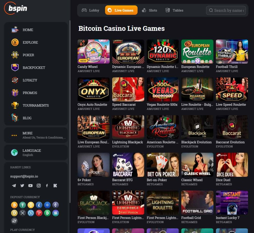 Bspin-カジノ-ライブ-カジノ-ゲームコレクション-レビュー
