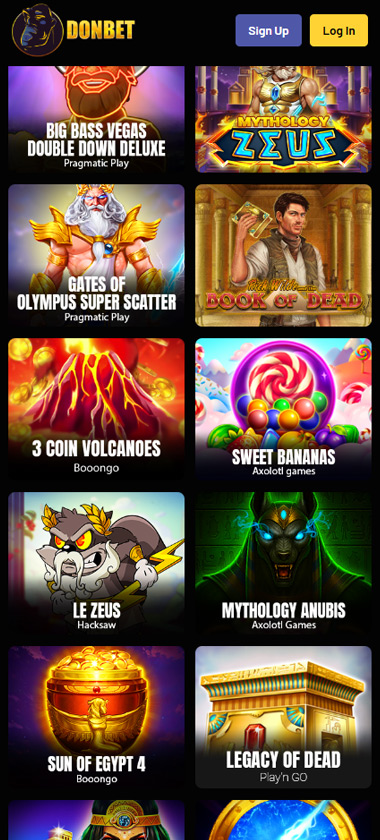 Donbet-カジノ-スロット-モバイル-レビュー