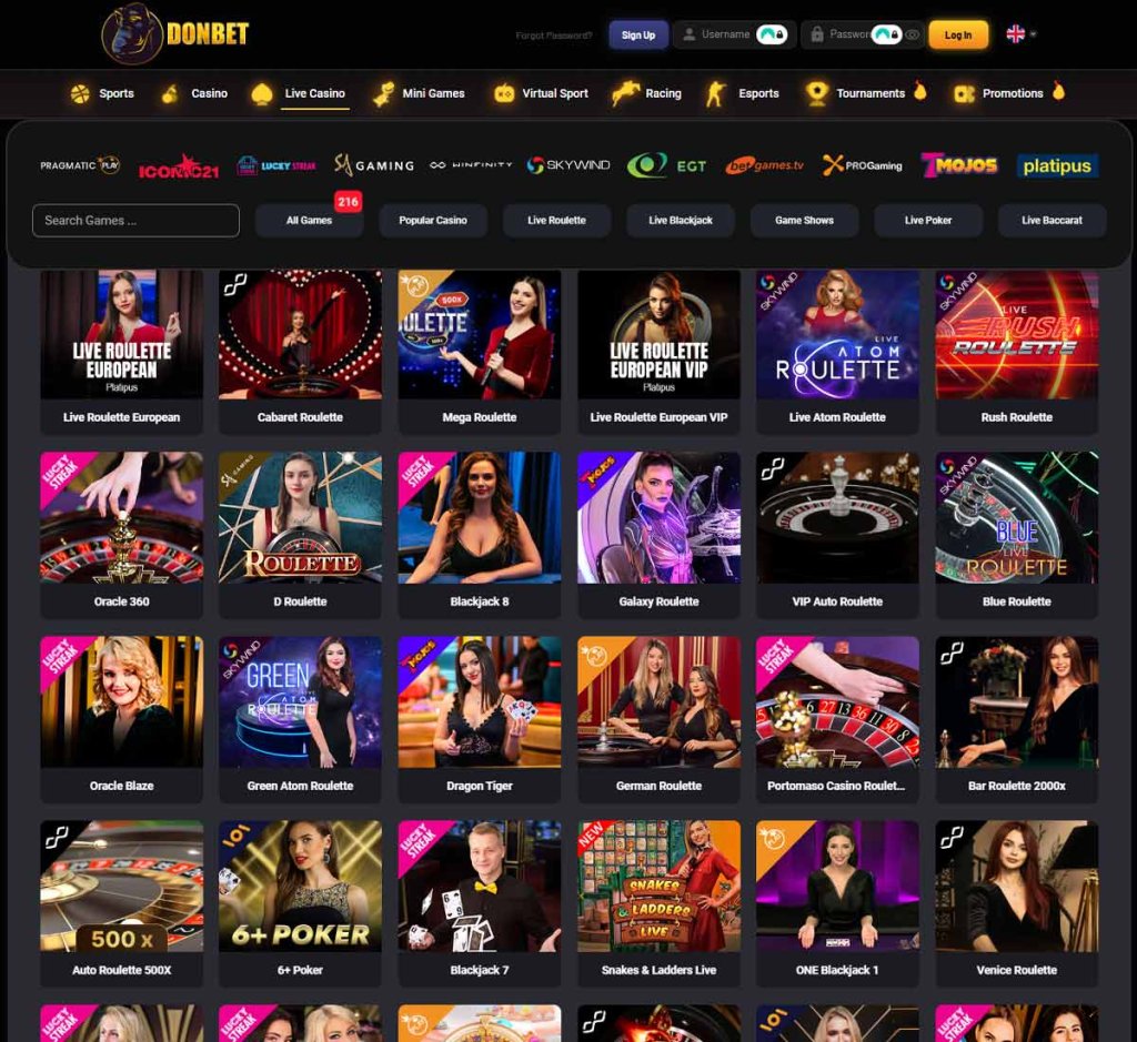 Donbet-カジノ-ライブ-カジノ-ゲームコレクション-レビュー