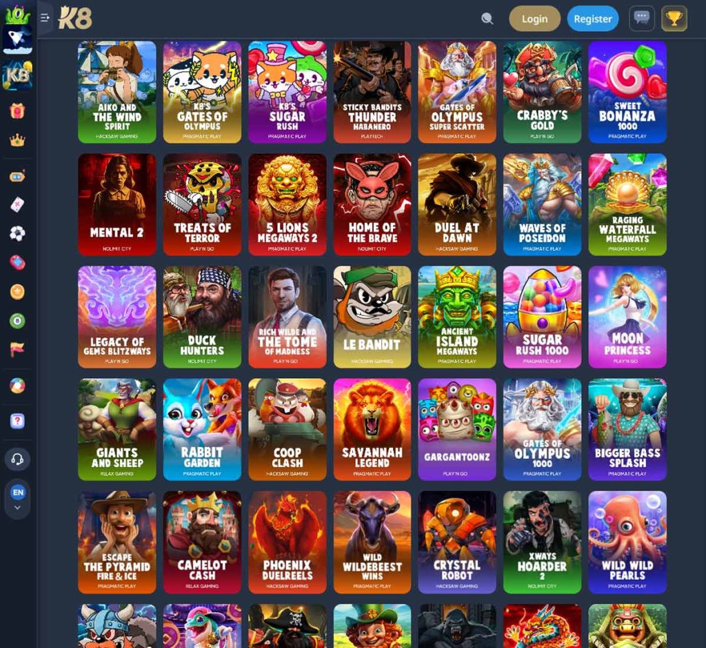 K8-カジノ-スロット-種類-レビュー