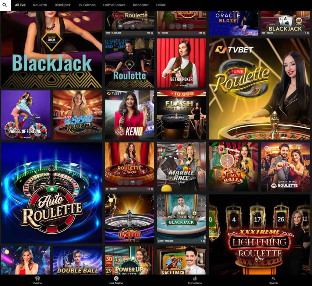 SelectBet-カジノ-ライブ-カジノ-ゲームコレクション-レビュー