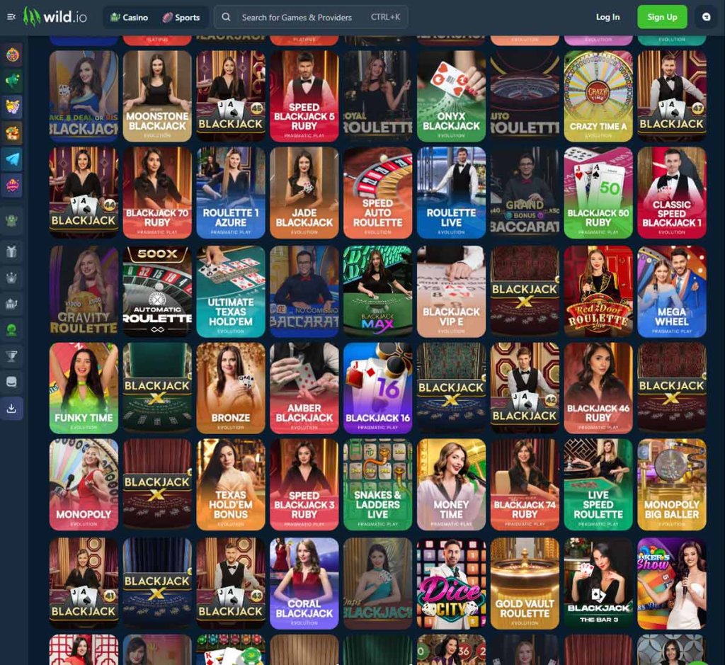 Wild.io-カジノ-ライブ-カジノ-ゲームコレクション-レビュー