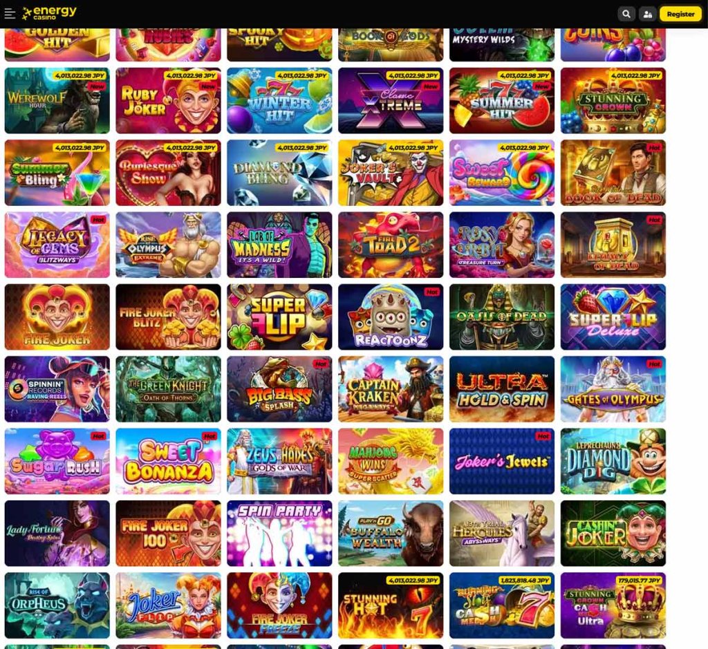 energy-casino-カジノ-スロット-種類-レビュー