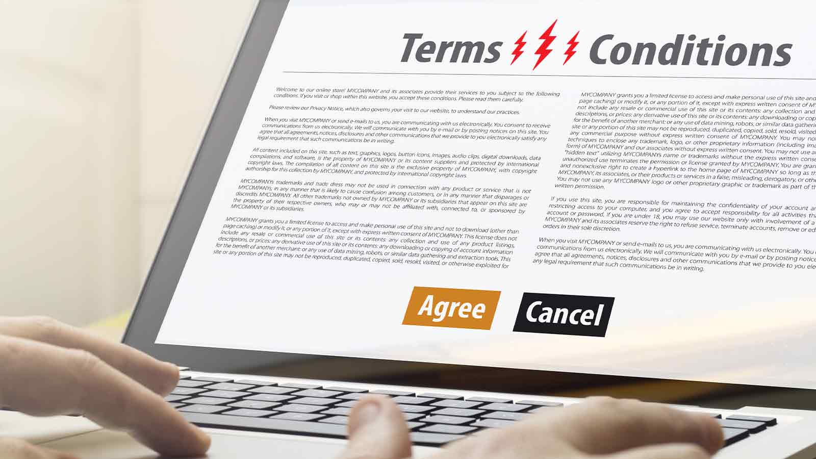 Disobeying the Terms and Conditions