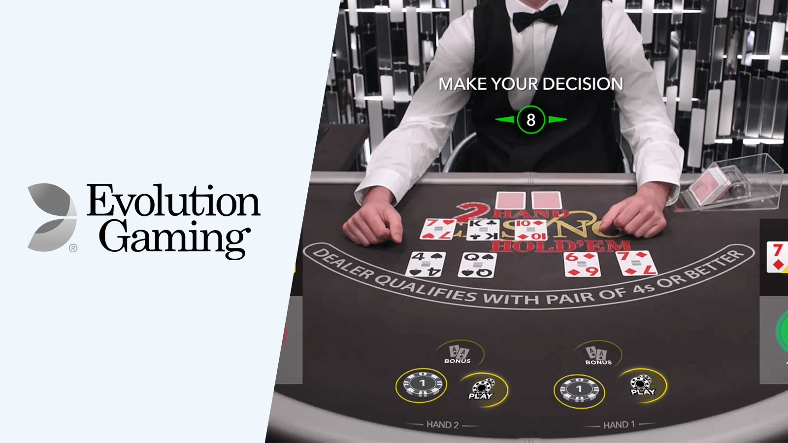 Casino Hold'em by Evolution Gaming