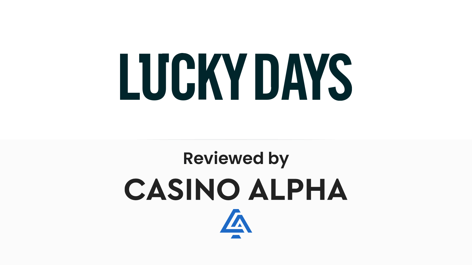 LuckyDays Casino Review for December 2024