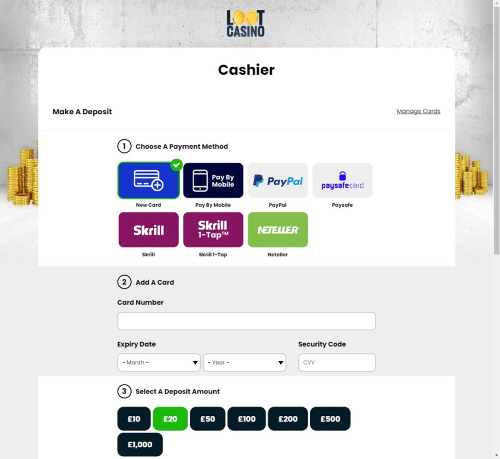 loot-Casino-deposit-methods