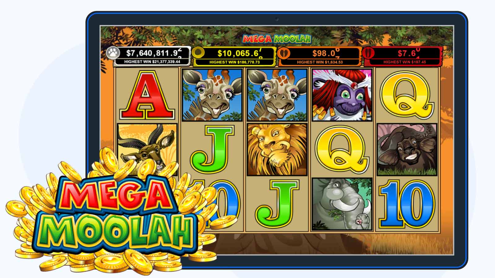 Mega Moolah Casino Slot Machine Breakdown