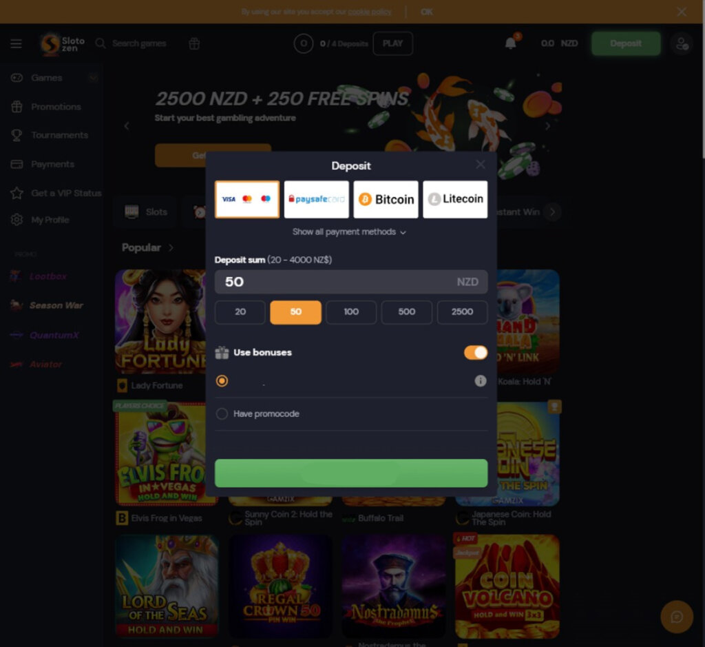 slotozen-casino-deposit-methods-review