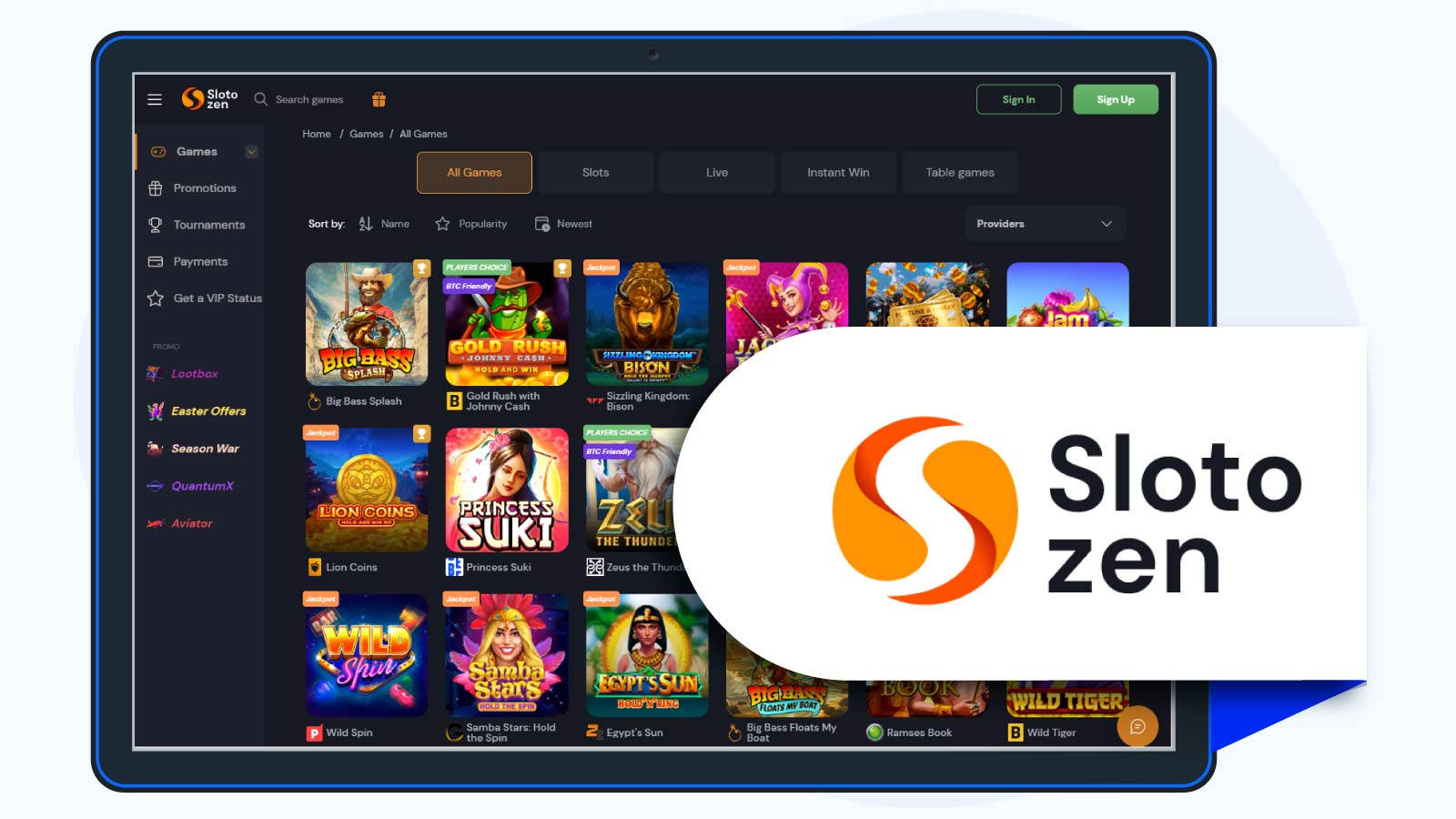 Best-Game-Catalogue-Slotzen-Casino