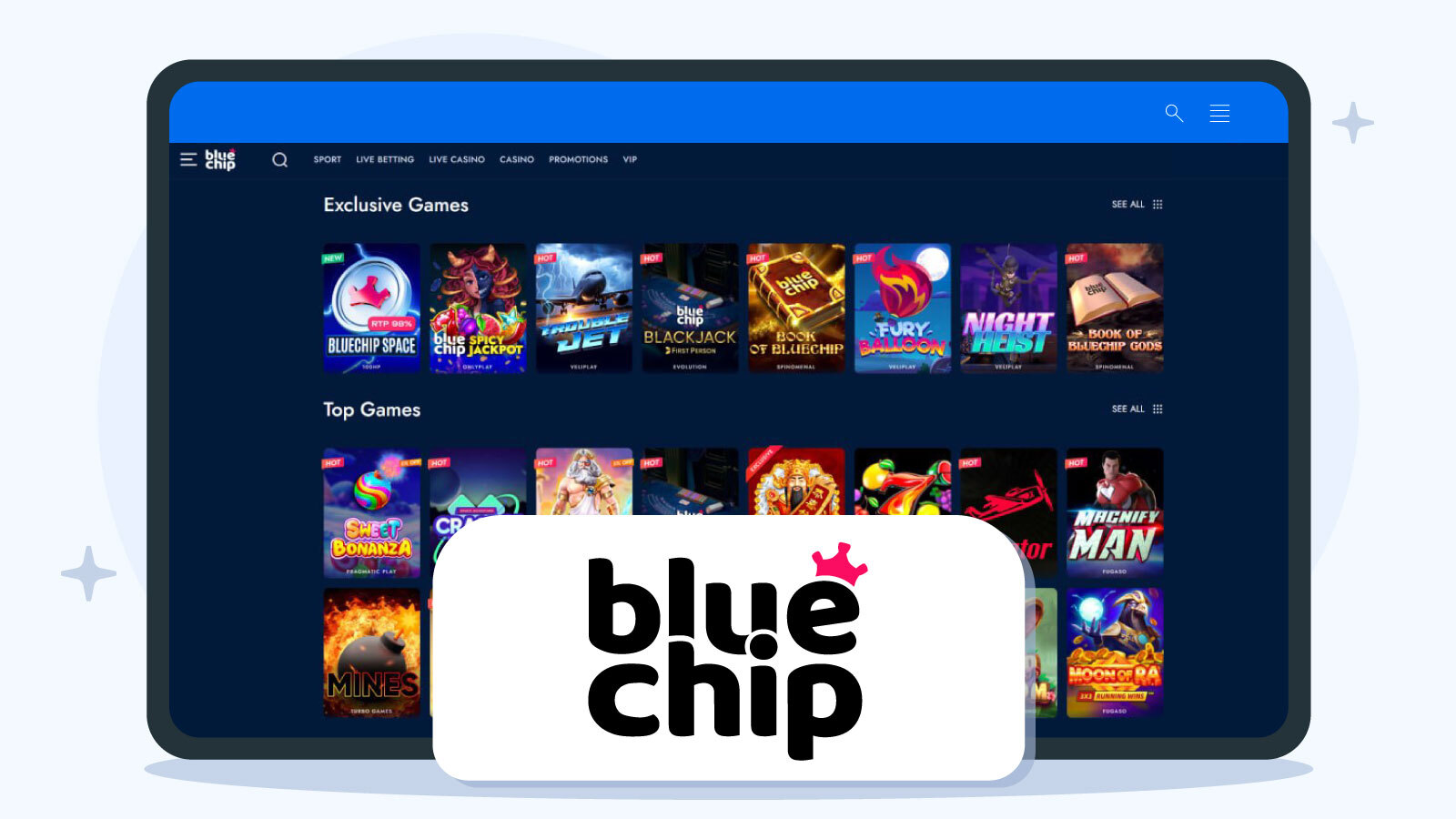 Example 9: BlueChip Casino