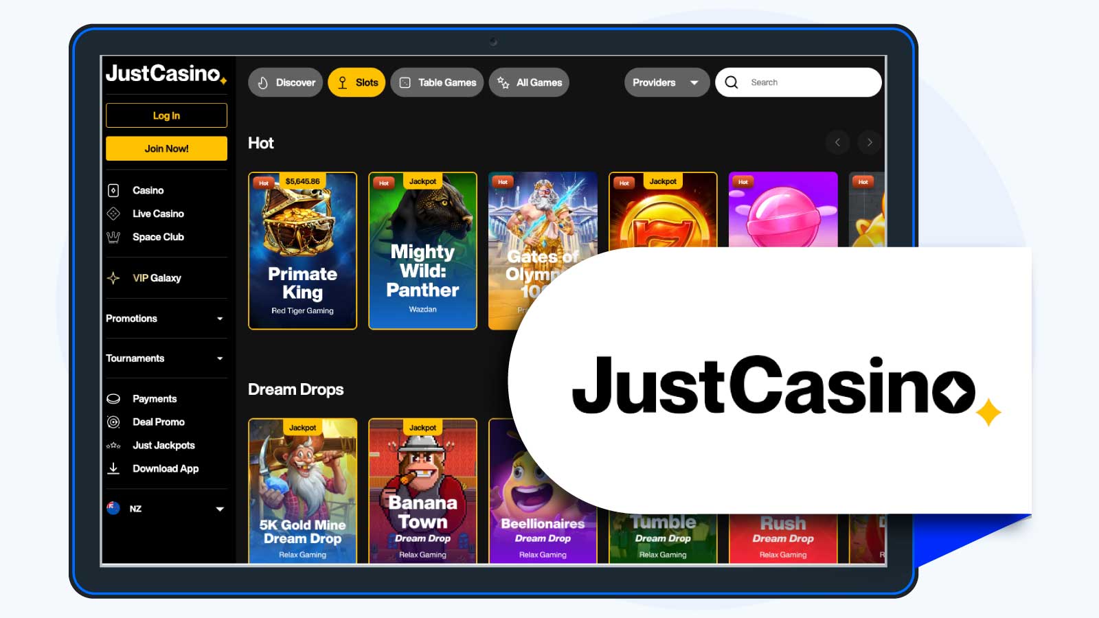 JustCasino - A Specialist in New Slot Site Games