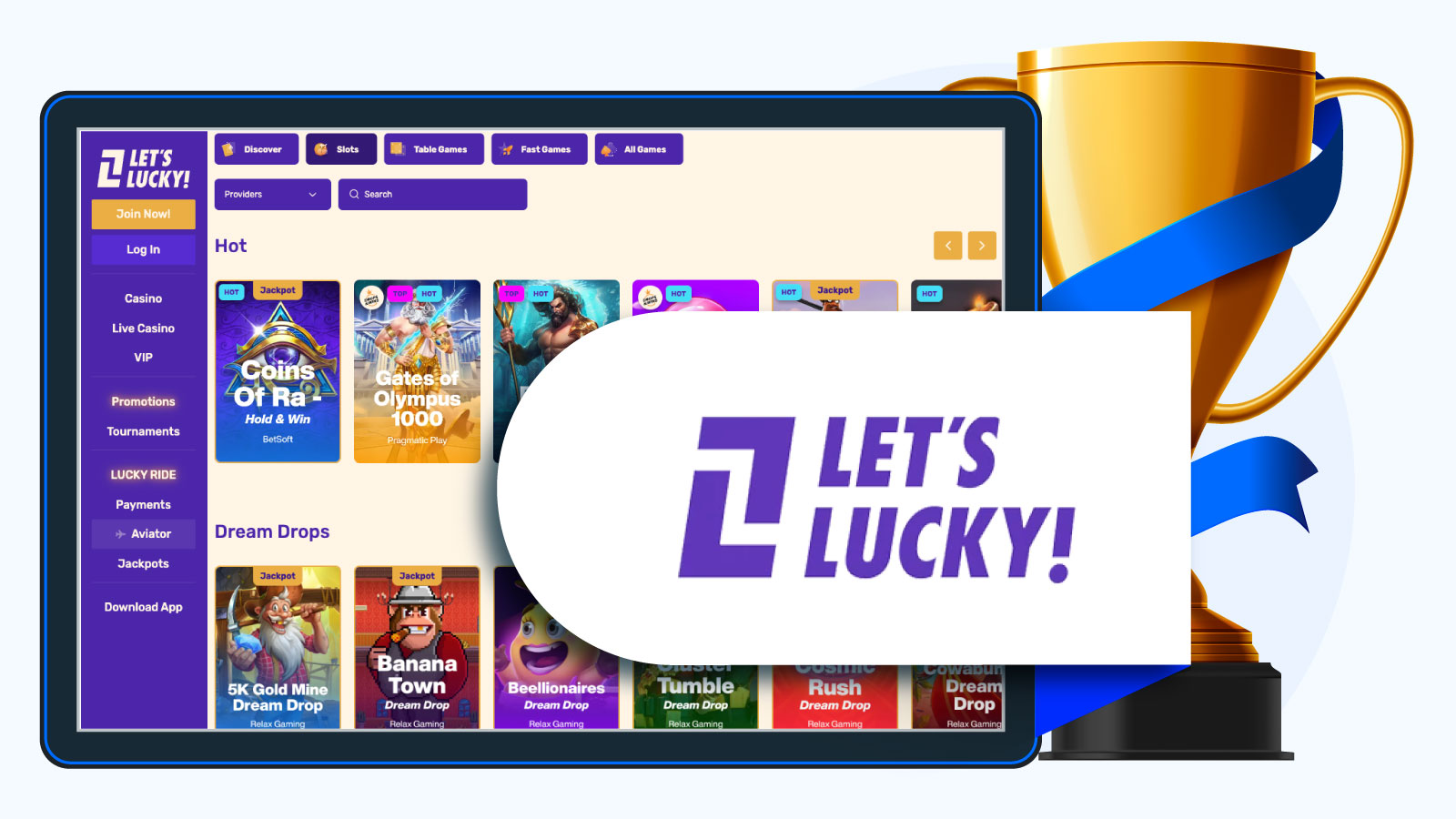 Let’s Lucky Casino - Top New Slots and Fantastic Customer Service