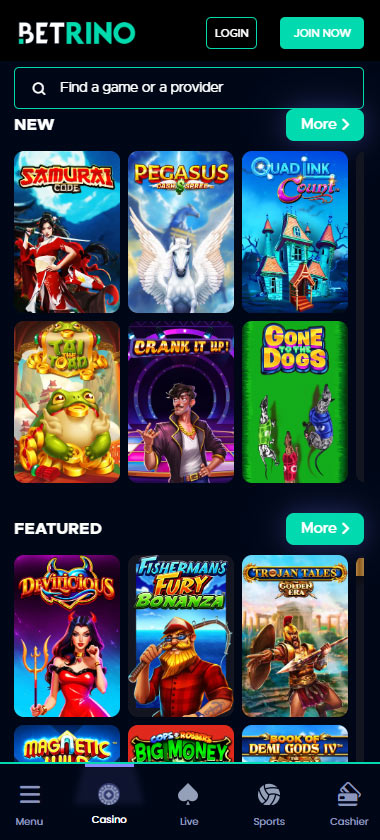 betrino-casino-collection-of-games-mobile-review