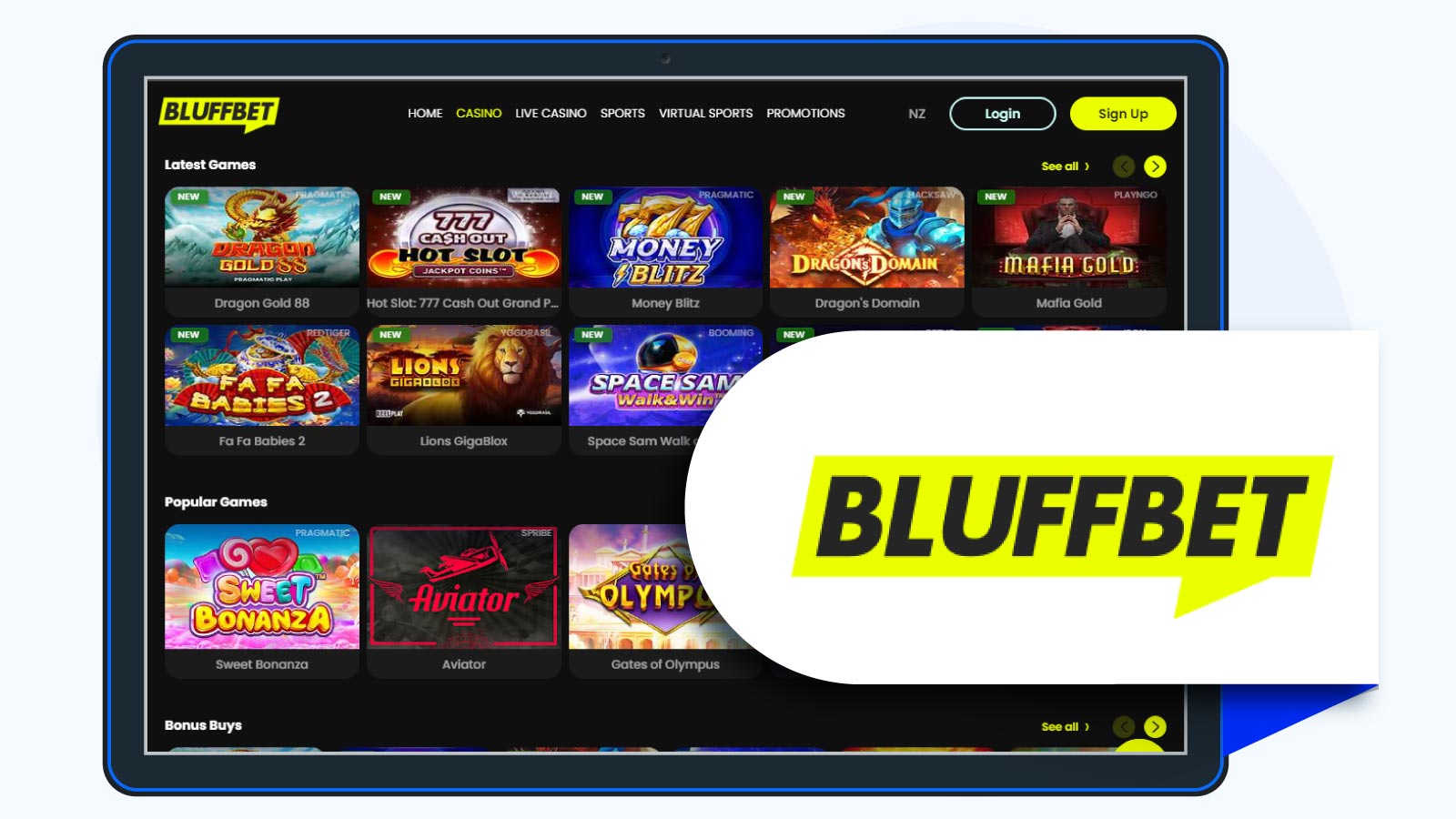 BluffBet Casino – 97.2% RTP