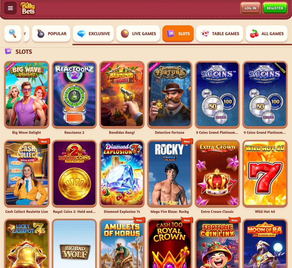 Billybetscasino-slots-variety-review