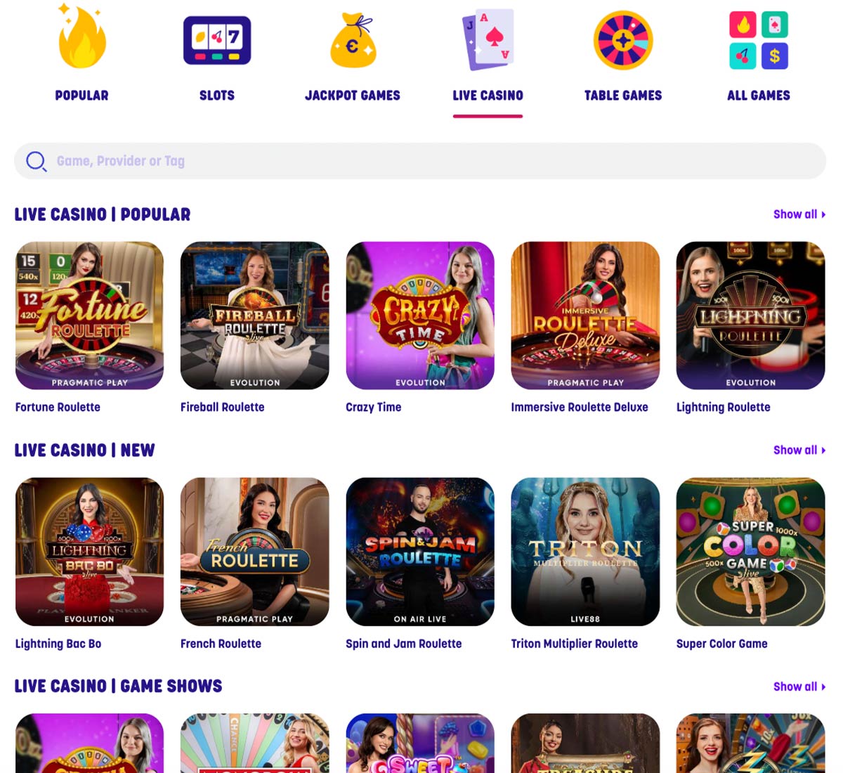caxino-casino-live-casino-games-collection-review