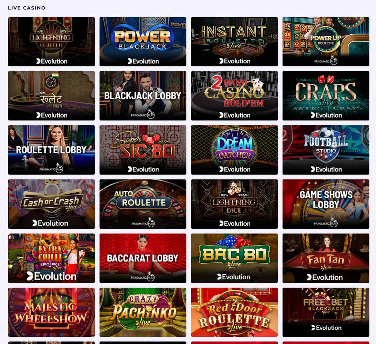 Slot Planet Casino desktop live casino screenshot showing real-dealer tables including roulette, blackjack and baccarat with lobby navigation - tested