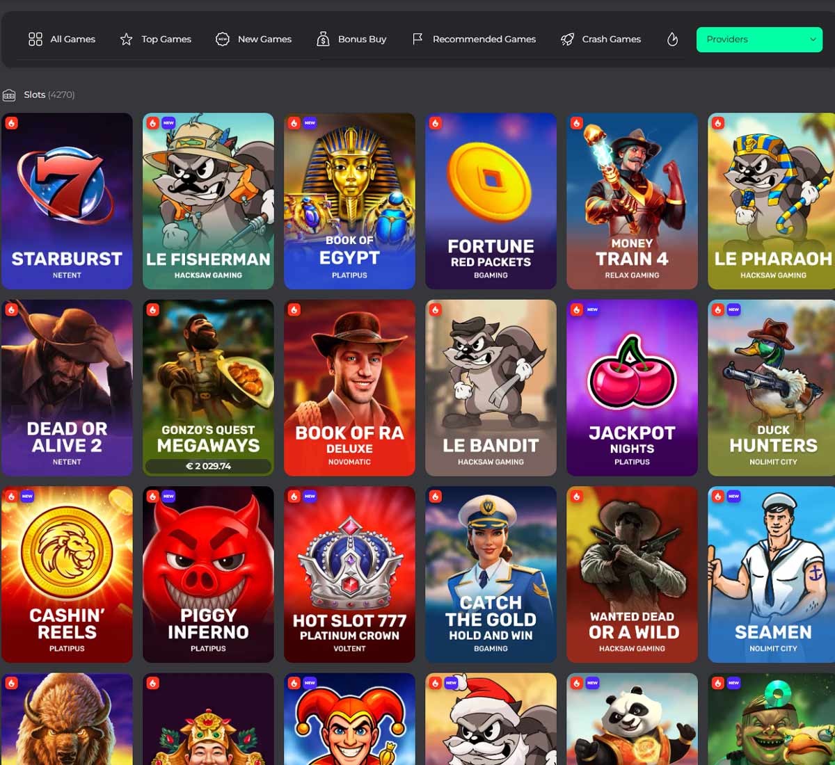 BetPRIMEIRO Casino desktop slots screenshot showing slots variety with featured games, categories and filtering options - tested BetPRIMEIRO Casino desktop slots screenshot showing slots variety with featured games, categories and filtering options - tested