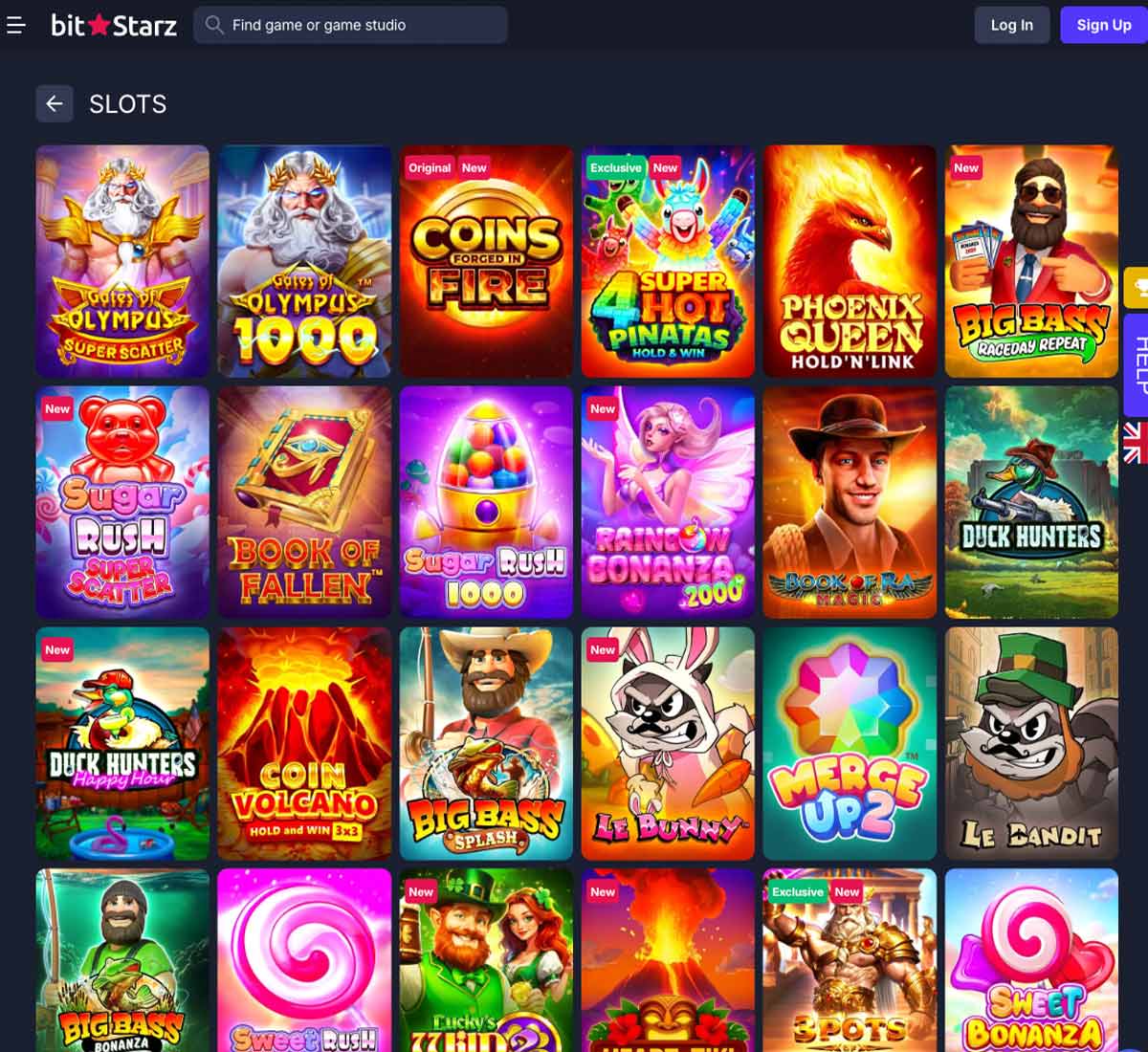 BitStarz Casino desktop slots screenshot displaying slot game categories, featured titles and provider filters in the game lobby - tested BitStarz Casino desktop slots screenshot displaying slot game categories, featured titles and provider filters in the game lobby - tested