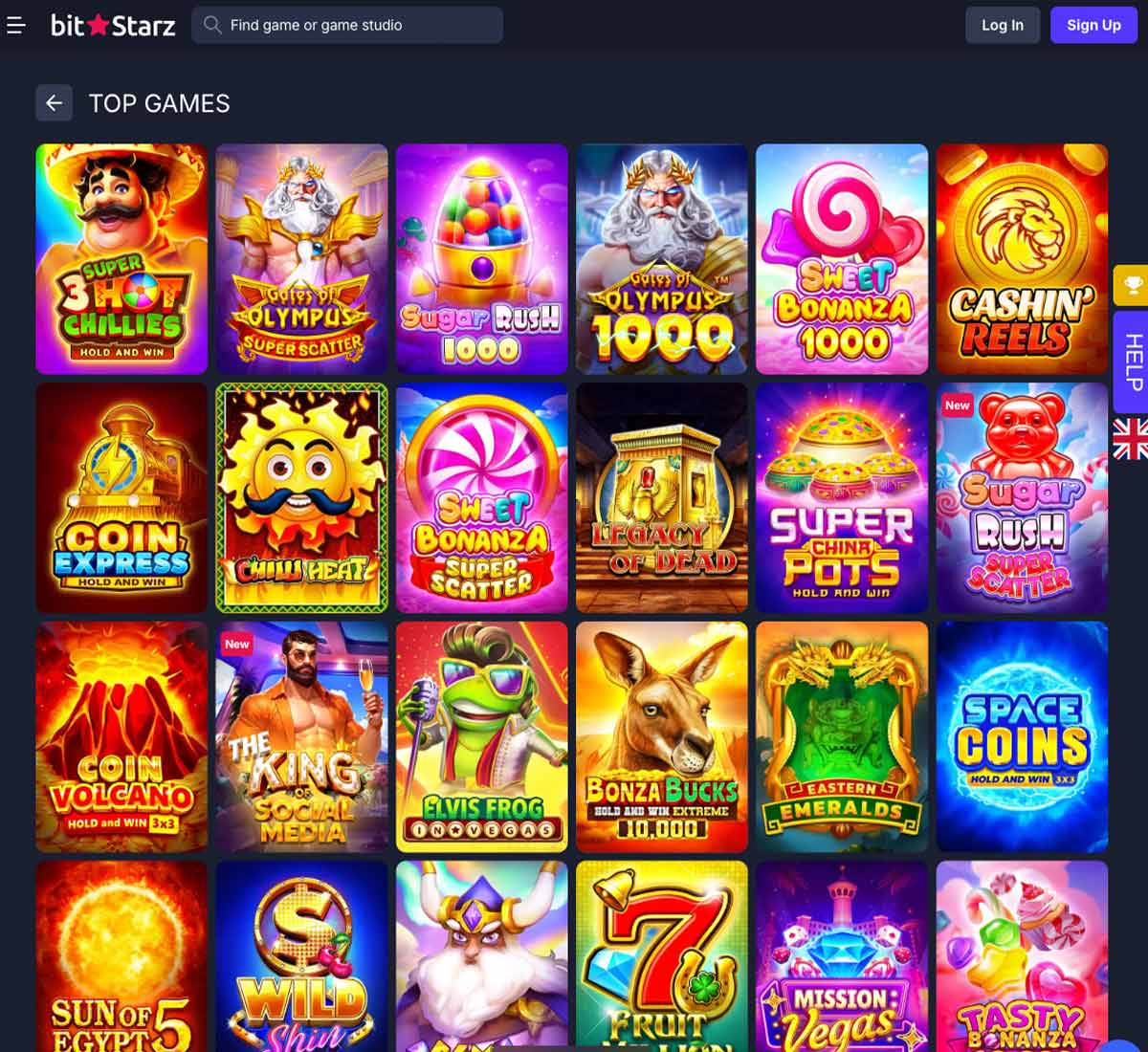BitStarz Casino desktop top games screenshot showing popular casino games, featured titles and highlighted categories in the game lobby - tested BitStarz Casino desktop top games screenshot showing popular casino games, featured titles and highlighted categories in the game lobby - tested