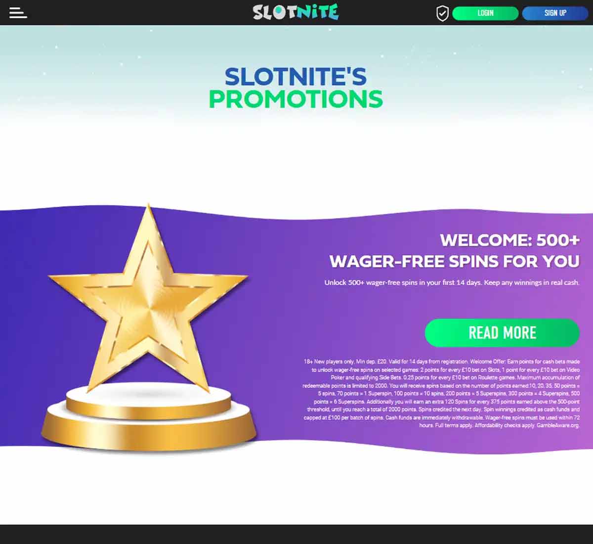 Slotnite Casino desktop promotions screenshot displaying active bonuses, promotional banners and special offers across the promotions page - tested Slotnite Casino desktop promotions screenshot displaying active bonuses, promotional banners and special offers across the promotions page - tested