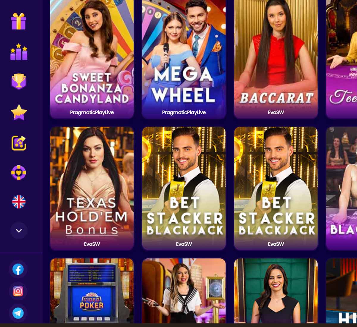 Wazbee Casino desktop live casino screenshot displaying live dealer tables, game selection and streaming interface on widescreen layout - tested Wazbee Casino desktop live casino screenshot displaying live dealer tables, game selection and streaming interface on widescreen layout - tested