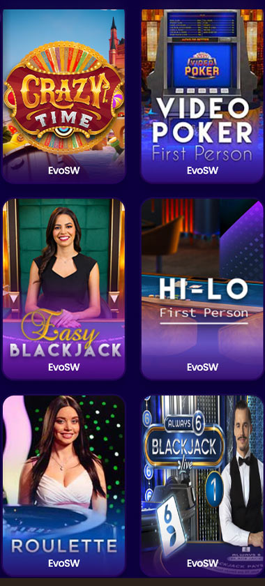 Wazbee Casino mobile live casino screenshot showing live dealer tables, game thumbnails and lobby interface on smartphone - tested