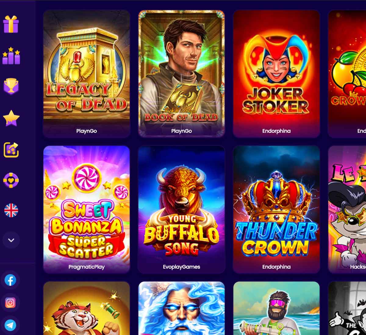 Wazbee Casino desktop popular games screenshot displaying trending and featured titles with categories, filtering options and game thumbnails on widescreen interface - tested