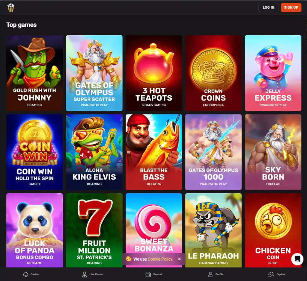 Hollywin Casino desktop homepage screenshot displaying main lobby with featured games, promotions and navigation menu - Tested Hollywin Casino desktop homepage screenshot displaying main lobby with featured games, promotions and navigation menu - Tested