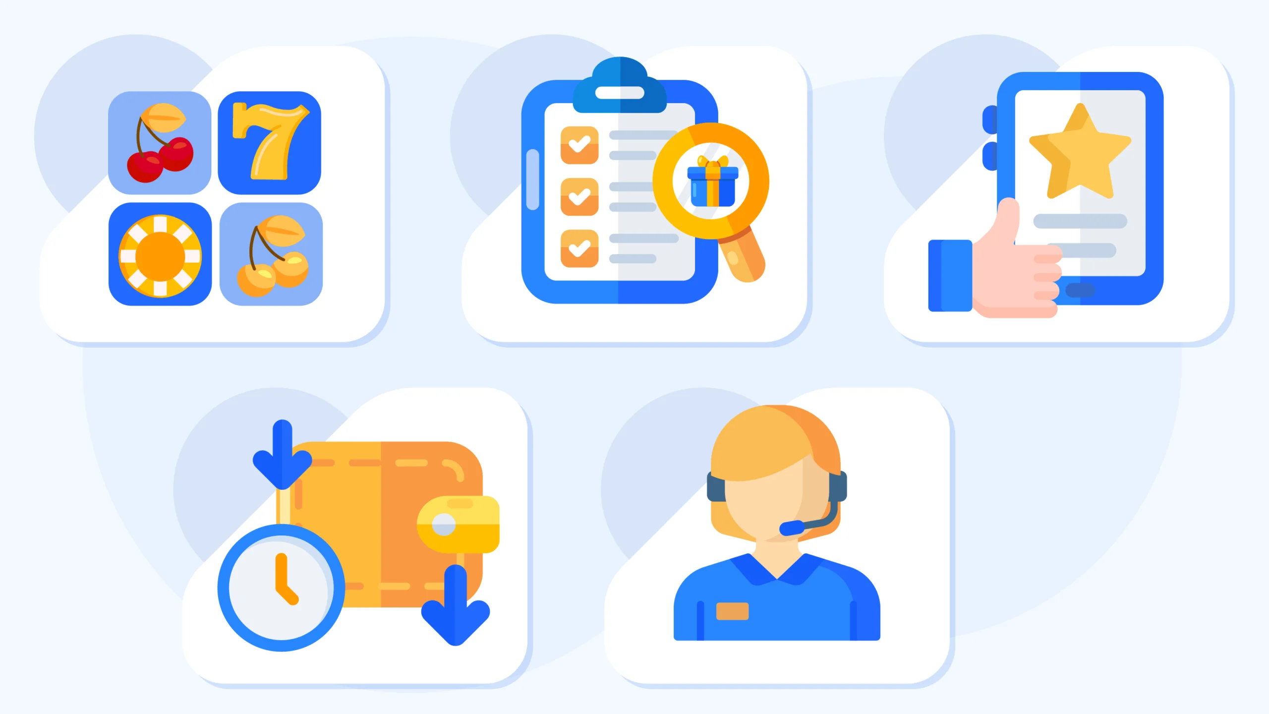 Comprehensive checklist infographic for New Zealand players showing 5 essential online casino features to evaluate: game selection variety, bonus terms and wagering requirements, mobile experience compatibility, actual payout speed verification, and customer support response times.