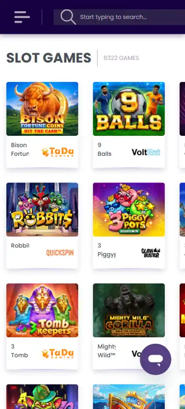 Madnix Casino mobile slots interface screenshot showing slot game selection with popular titles and filtering options - captured during platform testing