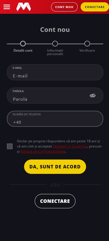 Magnum-bet-casino-proces-de-inregistrare-pasul-1