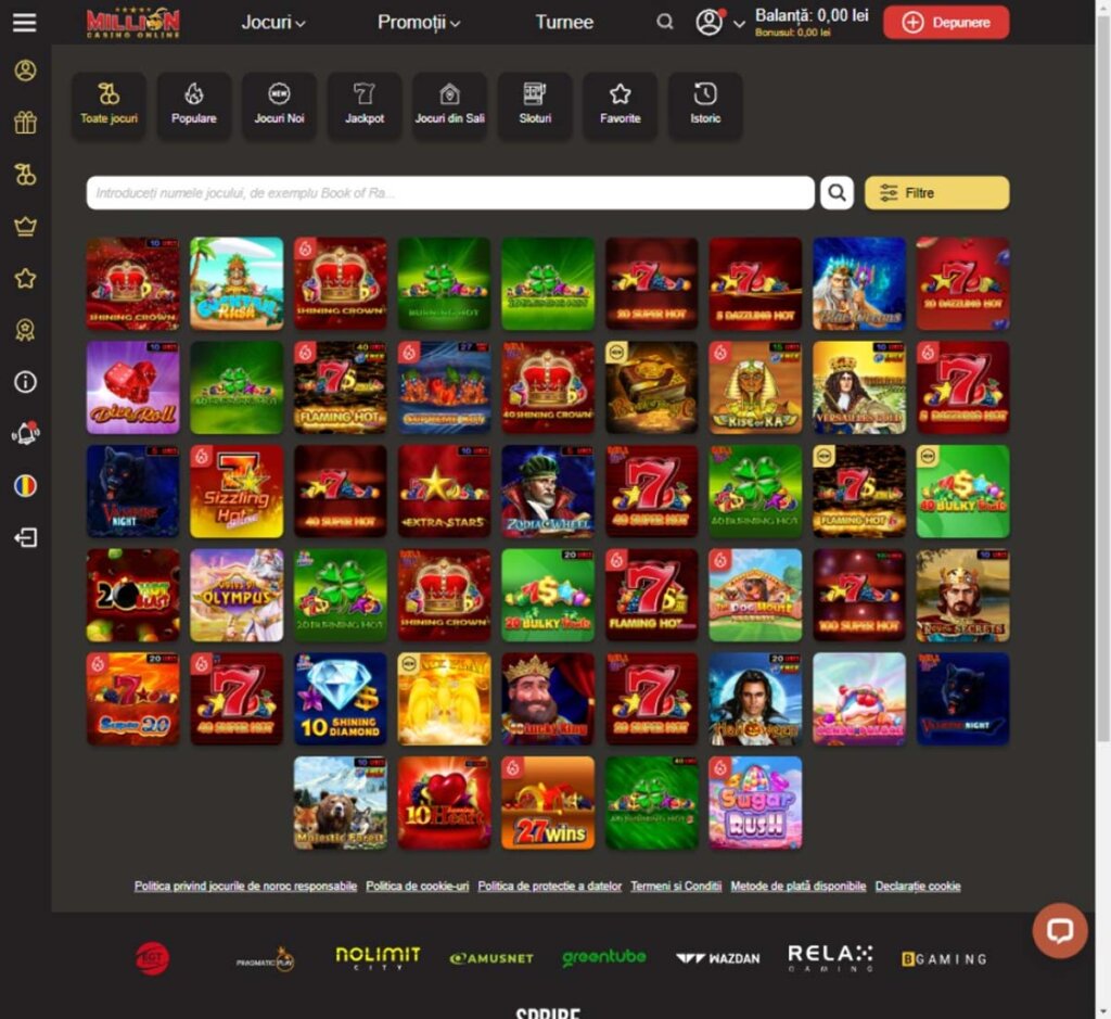 million-casino-recenzie-tipuri-de-jocuri-valabile