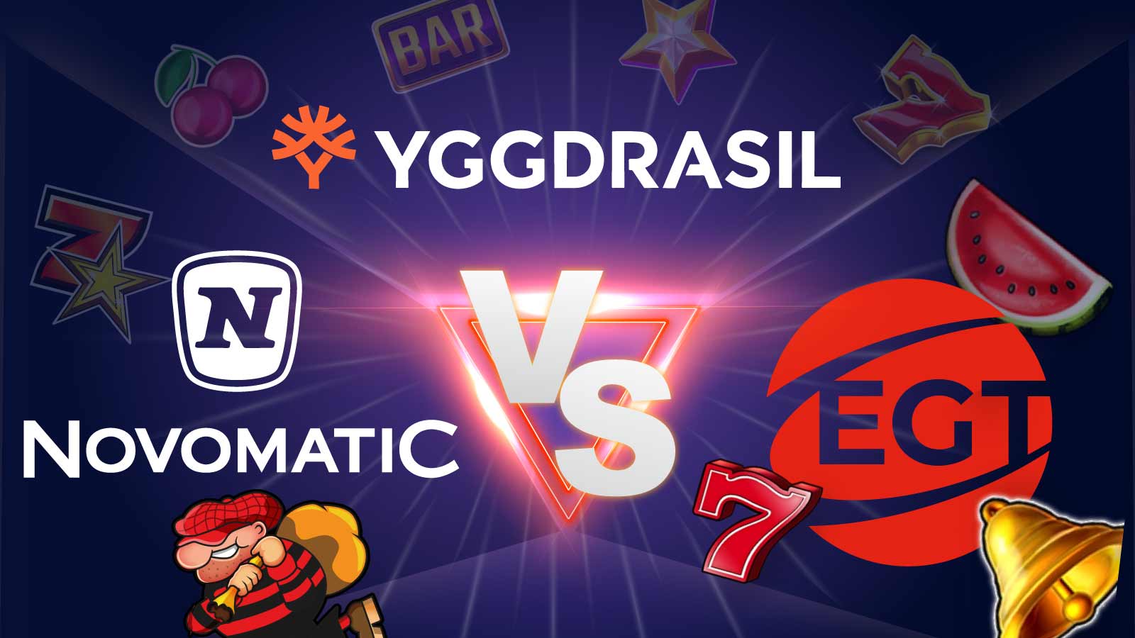 Yggdrasil vs. Novomatic vs. EGT – Cu Ce Se Deosebesc