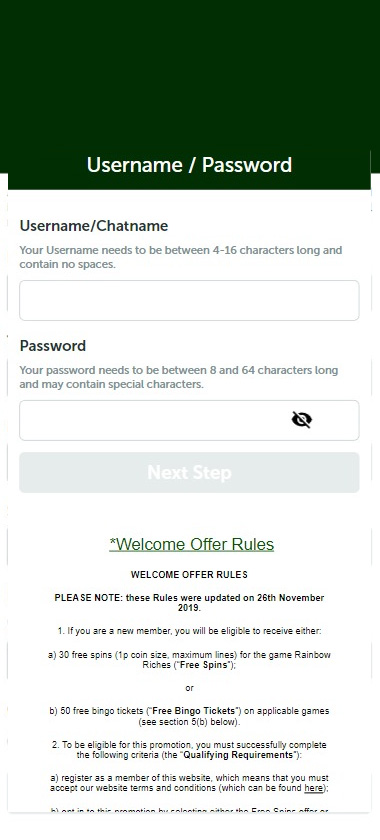 rainbow-riches-casino-registration-process-step-2