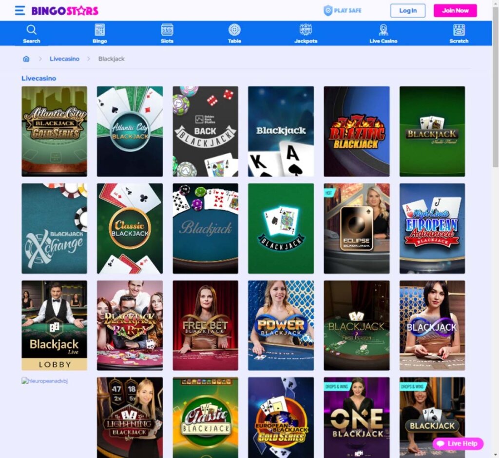 bingo-stars-casino-live-blackjack-games-review