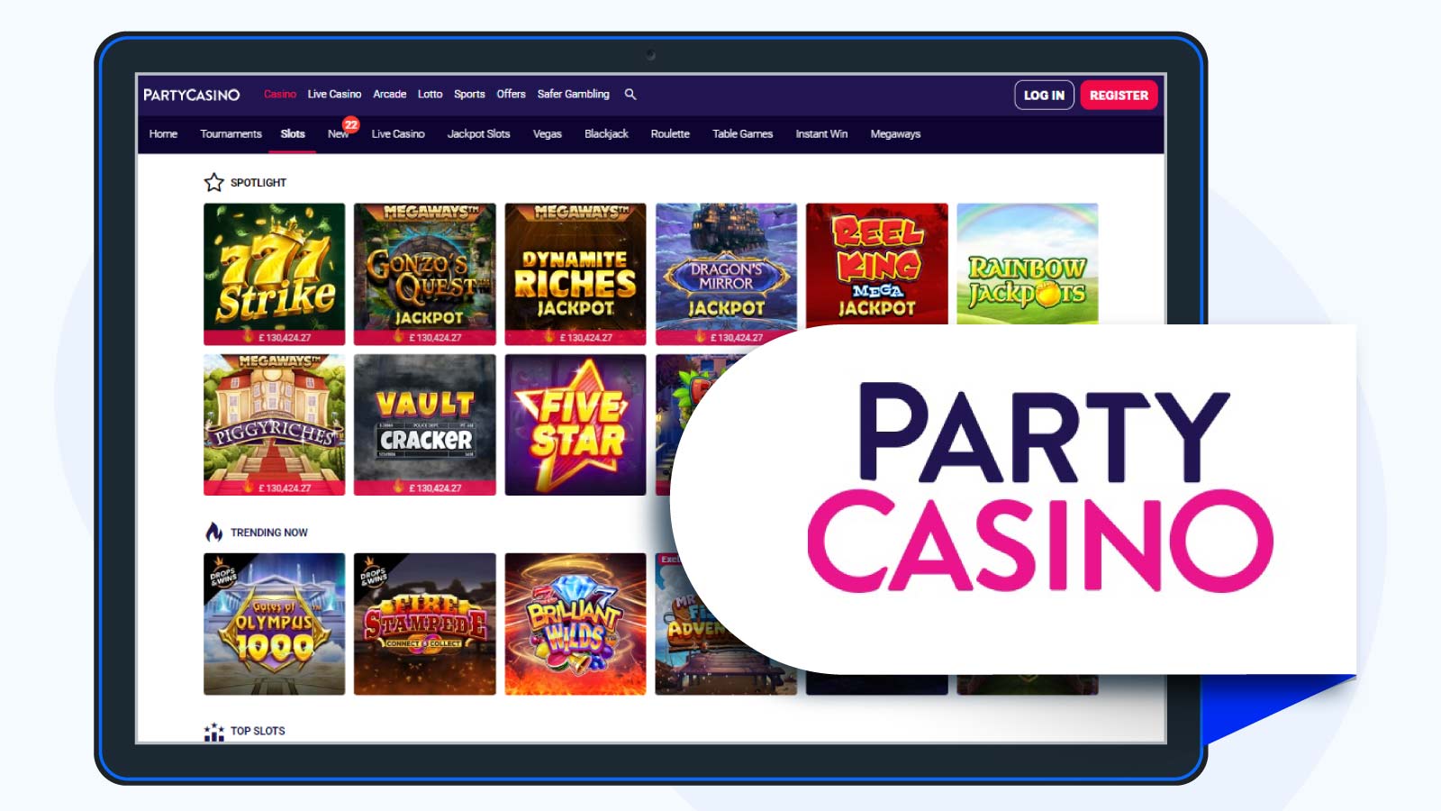 Party Casino Editor's Choice for Low Wager Starburst Spins